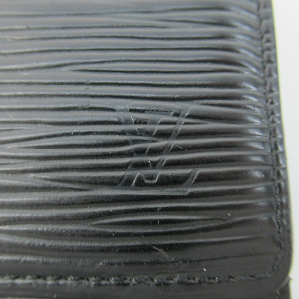 実際に弊社で買取させて頂いたLOUIS VUITTON/ルイヴィトン Wホック財布 エピ ポルト モネ ビエ カルト クレディ ノワール M63482の画像 3枚目