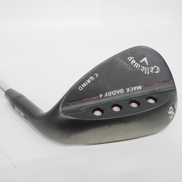 実際に弊社で買取させて頂いたCallaway/キャロウェイ MACK DADDY 4/マックダディ4 マットブラック  C-GRIND ウェッジ 56°/8 N.S.PRO 950GH FLEX:Sの画像 3枚目