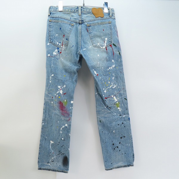 実際に弊社で買取させて頂いたNUMBERNINE/ナンバーナイン 2006SS/ガンズ期 ペンキ加工 デニムパンツ ジーンズ 2の画像 1枚目
