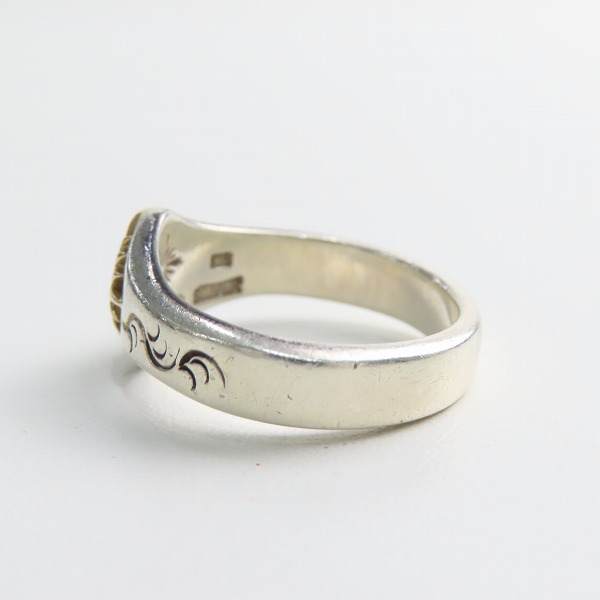 実際に弊社で買取させて頂いたRIZONA FREEDOM/アリゾナフリーダム K18太陽神 唐草堀り リング 22号の画像 2枚目