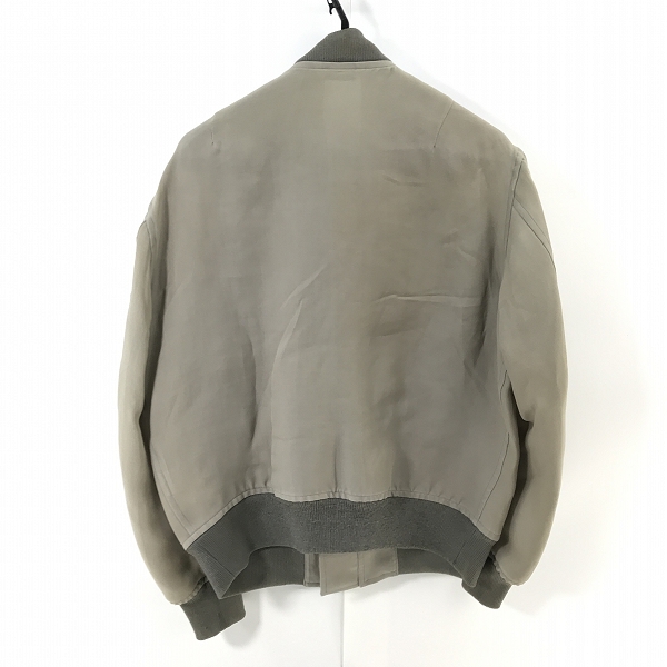 実際に弊社で買取させて頂いたAURALEE/オーラリー SILK TRIPLE CLOTH ZIP BLOUSON/シルク トリプルクロス ジップブルゾン A20SB01TG/4の画像 1枚目