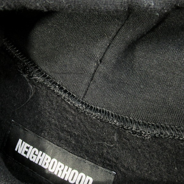 実際に弊社で買取させて頂いたNEIGHBORHOOD/ネイバーフッド 20AW CI/CE-HOODED.LS ロゴプリント パーカー 202LBNH-CSM01S/Mの画像 7枚目