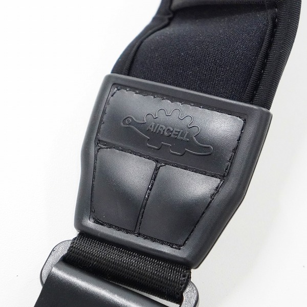 実際に弊社で買取させて頂いたAIRCELL/エアセル 幅約5.5cm 厚手 ギターストラップ ベースストラップ ブラックの画像 4枚目