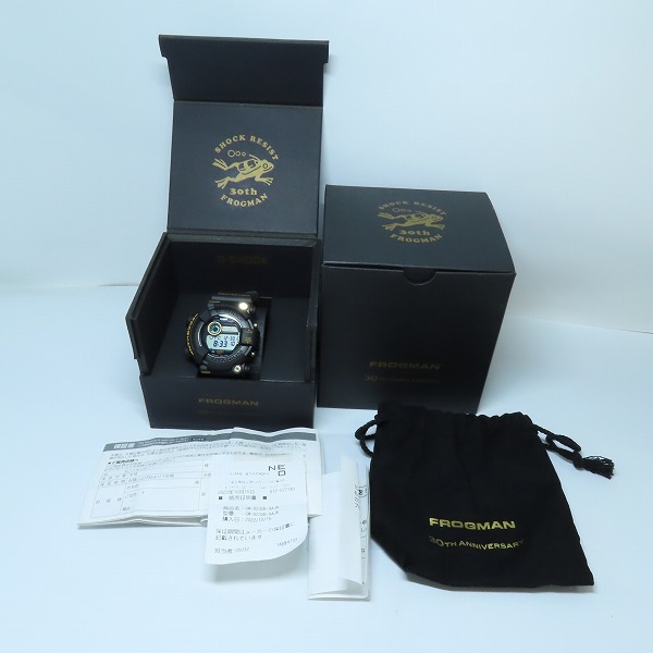 実際に弊社で買取させて頂いたG-SHOCK/Gショック MASTER OF G-SEA FROGMAN/フロッグマン 30周年記念 GW-8230B-9AJRの画像 7枚目