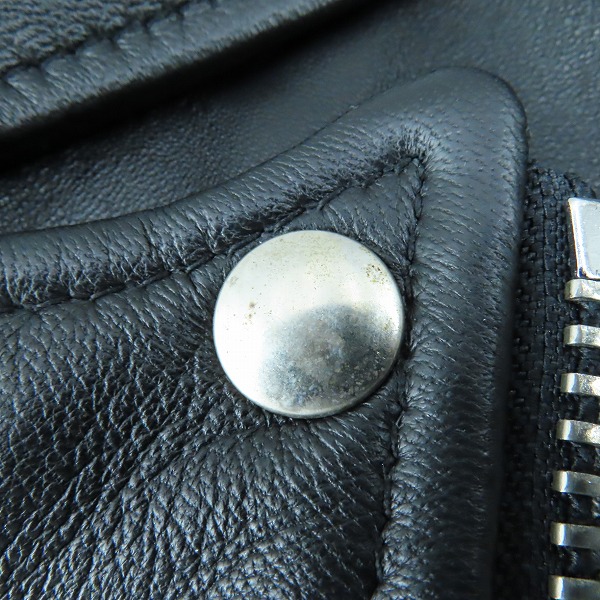 実際に弊社で買取させて頂いたPERFECTO by Schott/パーフェクト バイ ショット 羊革/シープスキン ダブルライダースジャケット 782-4150008/3の画像 9枚目