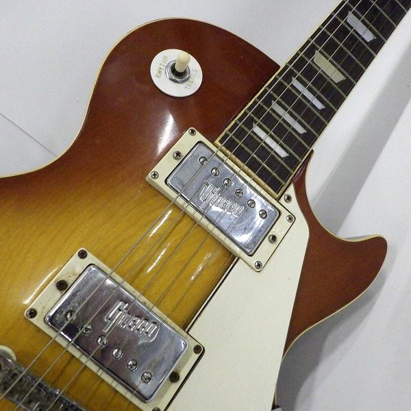 実際に弊社で買取させて頂いた★【難有り】Greco/グレコ レスポールスタンダードType ワッカロゴ ボルトンネック エレキギター ハードケース付の画像 4枚目