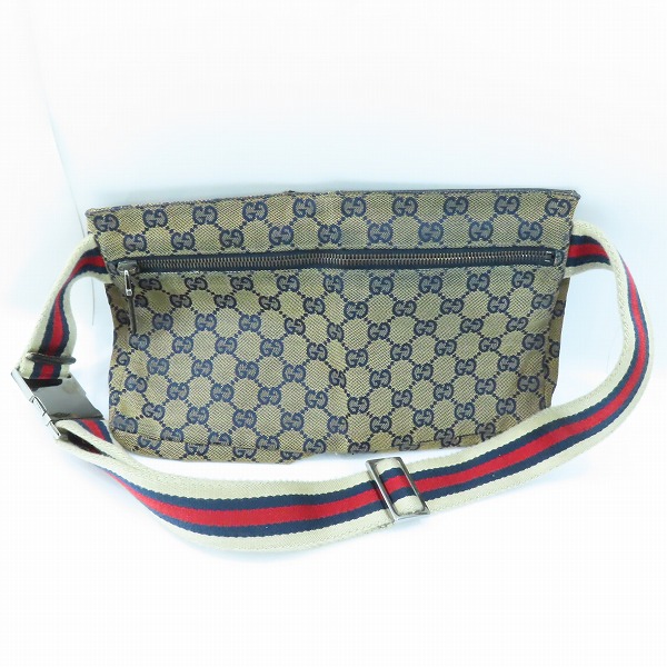 実際に弊社で買取させて頂いたGUCCI/グッチ シェリーライン GGキャンバス ウエストバッグ ボディーバッグの画像 1枚目