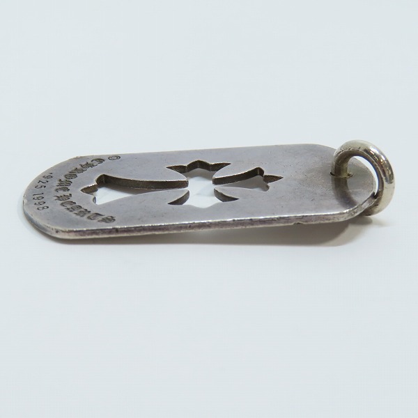 実際に弊社で買取させて頂いたCHROME HEARTS/クロムハーツ カットアウトクロスダガードッグタグ ラージの画像 3枚目