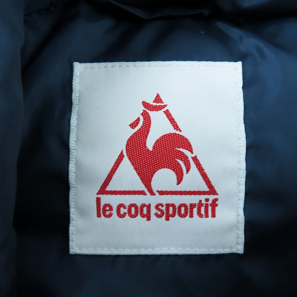 実際に弊社で買取させて頂いたle coq sportif/ルコックスポルティフ ロングコート ダウンコート ロゴ/ネイビー/100-84-7F/QB-580473/Oの画像 2枚目