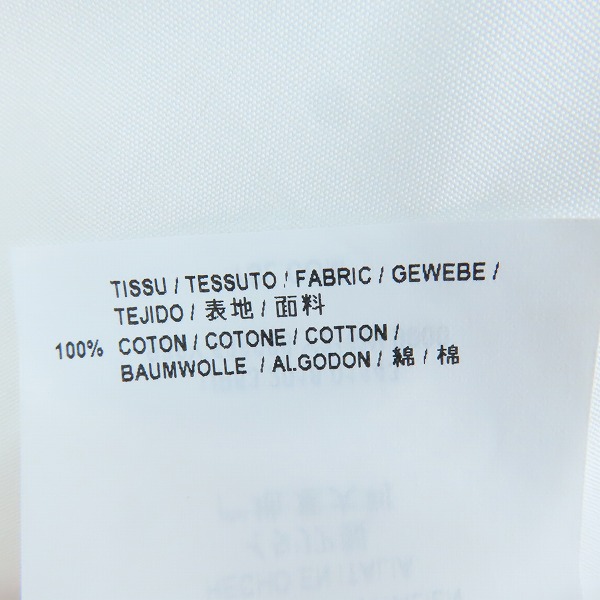 実際に弊社で買取させて頂いた(1)【未使用】SAINT LAURENT/サンローラン 19SS プレーン 長袖シャツ 536096 Y216W/36の画像 5枚目