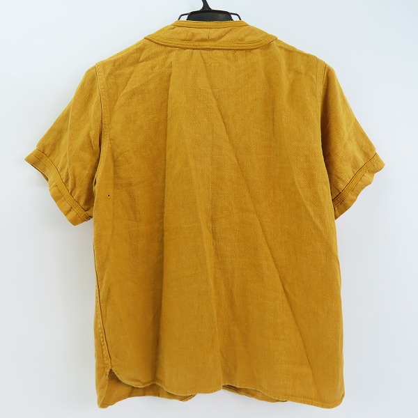 実際に弊社で買取させて頂いたvisvim/ビズビム ICT DUGOUT SHIRT S/S Yellow Camping Trailer 半袖シャツ 0117105011025 2の画像 1枚目
