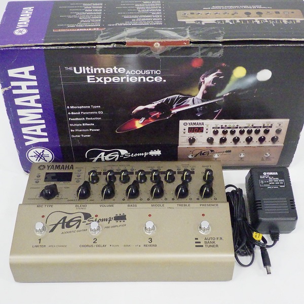 実際に弊社で買取させて頂いたYAMAHA/ヤマハ AG-Stomp エレクトリックアコースティックギター用プリアンプ＆マルチエフェクター【簡易動作確認済】