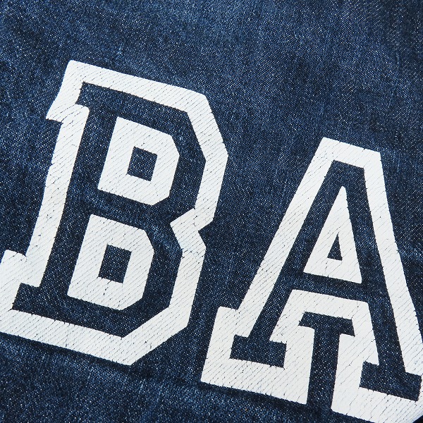 実際に弊社で買取させて頂いたA BATHING APE/アベイシングエイプ カモフラ切替 プリント デニムパンツ XLの画像 5枚目