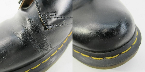 実際に弊社で買取させて頂いたDr.Martens/ドクターマーチン 3EYE BOOTS 3ホールブーツ ブラック 1461/11838002/UK7の画像 6枚目