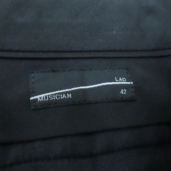 実際に弊社で買取させて頂いたLAD MUSICIAN/ラッドミュージシャン ウール スラックス/パンツ 2111-554/42の画像 3枚目