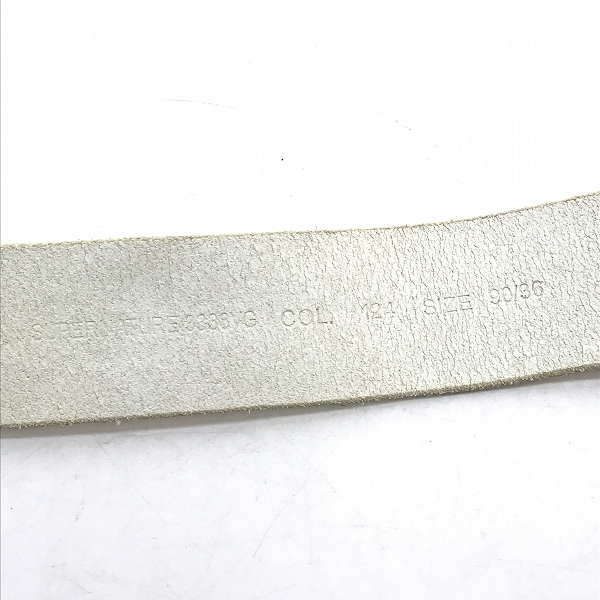 実際に弊社で買取させて頂いた【JPタグ】DIESEL/ディーゼル フラワー彫刻 バックル レザーベルト 90/36の画像 6枚目