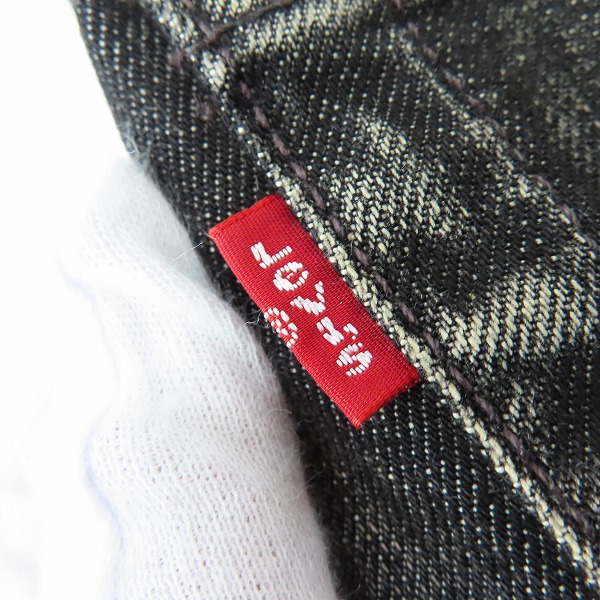 実際に弊社で買取させて頂いたLEVI'S/リーバイス 501 ブラックデニムパンツ 501-0601 /W32 L32の画像 4枚目