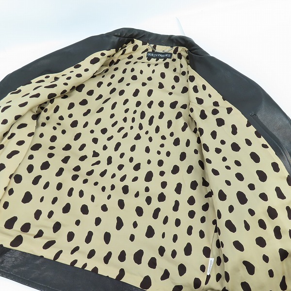 実際に弊社で買取させて頂いたWACKO MARIA/ワコマリア COWHIDE LEATHER DOUBLE RIDERS JACKET ダブルライダース レザージャケット 24SS-WMO-BL04/XLの画像 4枚目