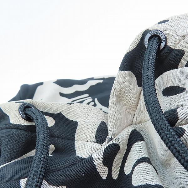 実際に弊社で買取させて頂いたMONCLER/モンクレール 総柄プルオーバー パーカー G10918G7C400/XXXLの画像 6枚目