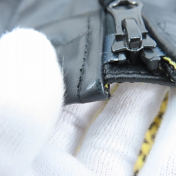 実際に弊社で買取させて頂いたWACKO MARIA/ワコマリア GUILTY PARTIES LEATHER DOWN JACKET レザー レオパード ダウンジャケット/Mの画像 7枚目