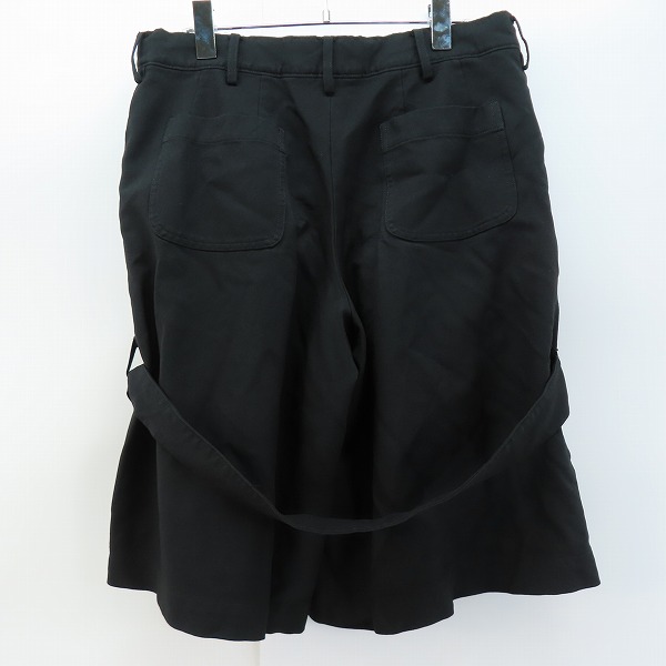 実際に弊社で買取させて頂いたBLACK COMME des GARCONS/ブラックコムデギャルソン 15AW ボンテージ ショートパンツ 1P-P016/Mの画像 1枚目