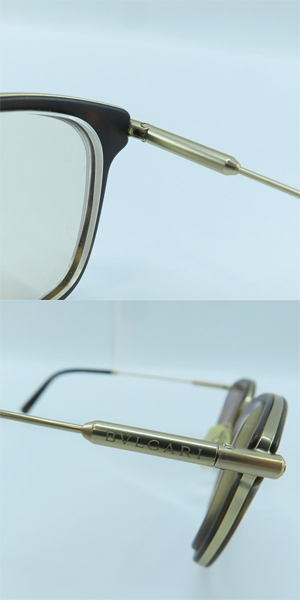 実際に弊社で買取させて頂いたBVLGARI/ブルガリ ウェリントン 眼鏡/メガネフレーム/アイウェア 1095 2022の画像 4枚目