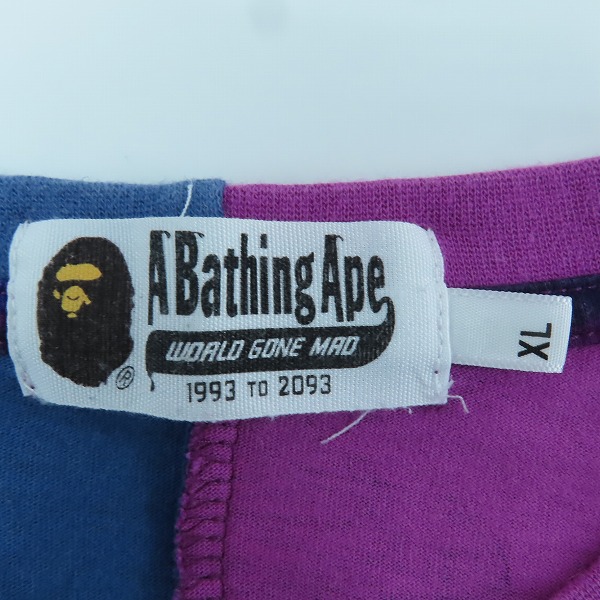 実際に弊社で買取させて頂いたA BATHING APE/アベイシングエイプ COLOR CAMO SEPARATE SHARK TEE シャークＴシャツ XL　の画像 2枚目