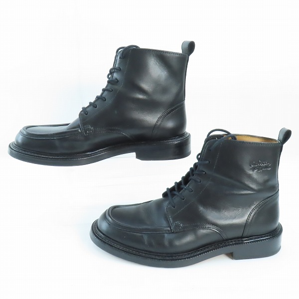 実際に弊社で買取させて頂いたMAISON KITSUNE/メゾンキツネ レザーレースアップブーツ LM04311LC0041-P199/41の画像 3枚目