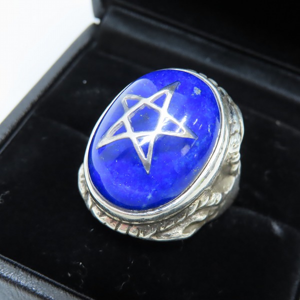 実際に弊社で買取させて頂いたALEX STREETER/アレックスストリーター エンジェルハートリング 2024年限定 ラピスラズリ 14.5号