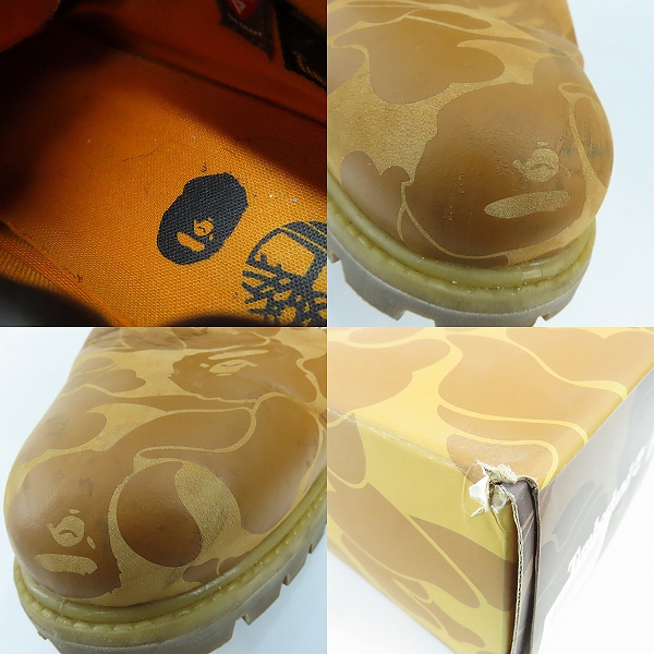 実際に弊社で買取させて頂いたA BATHING APE×Timberland/アベイシングエイプ×ティンバーランド カモフラ プレミアム チャッカブーツ A2QBX A5959/27.0の画像 7枚目