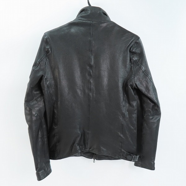 実際に弊社で買取させて頂いたnano universe/ナノユニバース  シングルライダース ゴートスキンレザー NUC03LO364GL/Mの画像 1枚目