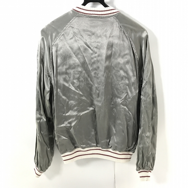 実際に弊社で買取させて頂いたSTAMMBAUM × BEAMS/シュタンバーム × ビームス スカジャン リバーシブル 鷹刺繍 SK17S002/Mの画像 3枚目