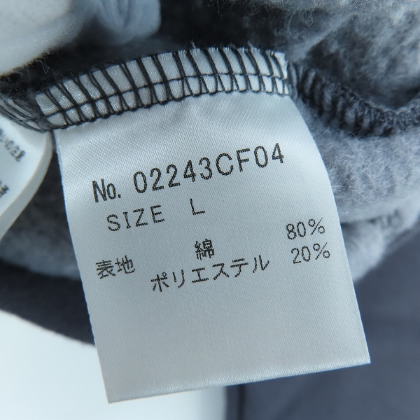 実際に弊社で買取させて頂いた【未使用】HYSTERIC GLAMOUR/ヒステリックグラマー 24AW ウイスキーラベル ガールプリント パーカー 02243CF04 /Lの画像 3枚目