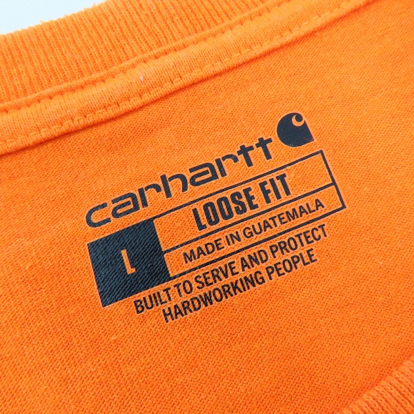 実際に弊社で買取させて頂いたCarhartt/カーハート WORKWEAR S/S POCKET T-SHIRT/Tシャツ K87 BOG/Lの画像 2枚目