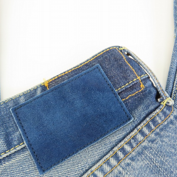 実際に弊社で買取させて頂いたvisvim/ビズビム 18AW SOCIAL SCULPTURE DENIM 03 DAMAGED-14/ 03D14 パッチワーク デニムパンツ リペア加工 W32/L30の画像 2枚目