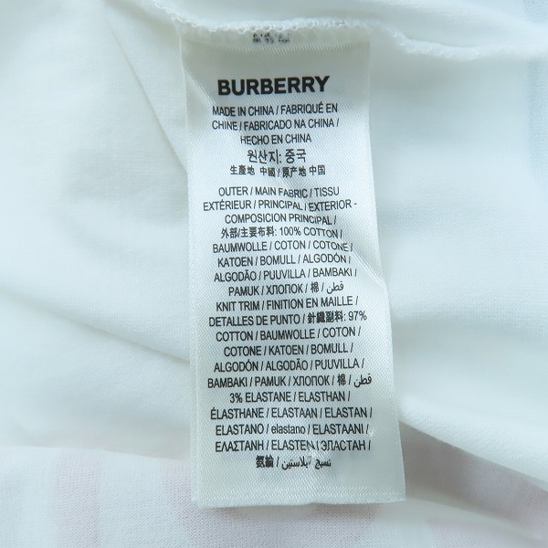 実際に弊社で買取させて頂いたBURBERRY/バーバリー ホースフェリープリント Tシャツ 8017103/Lの画像 3枚目