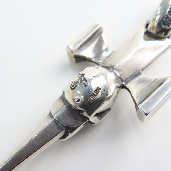 実際に弊社で買取させて頂いた【ギャラ付き】GABORATORY/ガボラトリー/ガボール Skull Dagger Square Bottom/スカルダガースクエアボトム ペンダントトップの画像 7枚目