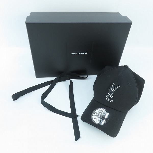 実際に弊社で買取させて頂いたSAINT LAURENT×NEW ERA/サンローラン×ニューエラ YSL MONOGRAM CAP ロゴキャップ 687687YCL361000/ONE SIZE FITS MOSTの画像 9枚目