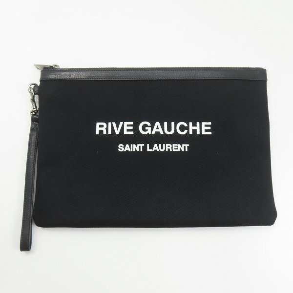 実際に弊社で買取させて頂いたSAINT LAURENT/サンローラン RIVE GAUCHE クラッチバッグ ブラック