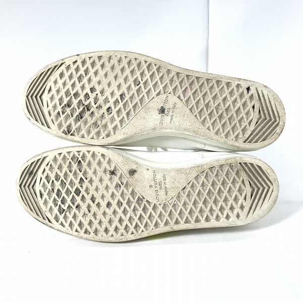 実際に弊社で買取させて頂いたLouis Vuitton/ルイヴィトン ルクセンブルグライン ローカットスニーカー ホワイト×イエロー MS1108/8.5の画像 2枚目