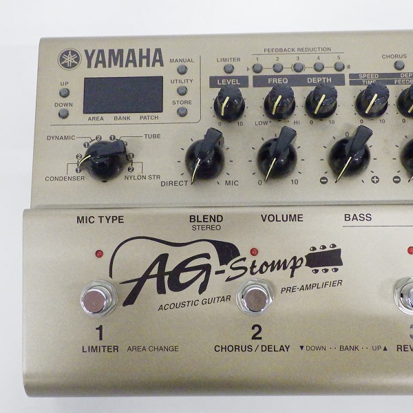 実際に弊社で買取させて頂いたYAMAHA/ヤマハ AG-Stomp エレクトリックアコースティックギター用プリアンプ＆マルチエフェクター【簡易動作確認済】の画像 2枚目