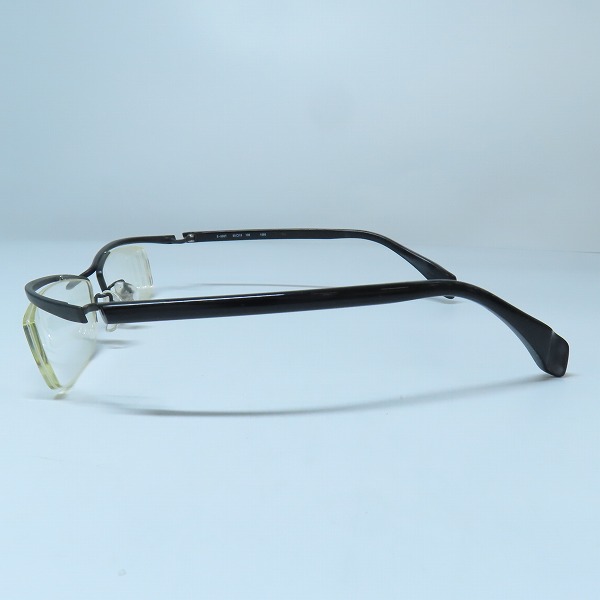 実際に弊社で買取させて頂いた999.9/フォーナインズ ハーフリム 度入り眼鏡/メガネフレーム S-800Tの画像 1枚目