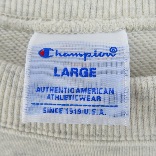 実際に弊社で買取させて頂いたChampion/チャンピオン ショートスリーブクルーネックスウェットシャツ C3-X013/Lの画像 2枚目