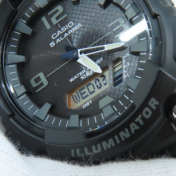 実際に弊社で買取させて頂いたCASIO Collection/カシオコレクション タフソーラー デジアナ 腕時計 AQ-S810W-1A2JHの画像 4枚目