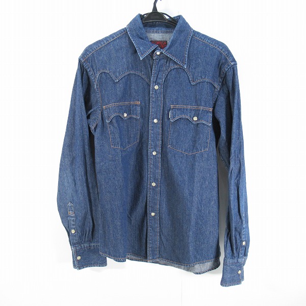 実際に弊社で買取させて頂いたEVISU/エヴィス MIGHTY EVISU刺繍 デニム ウエスタン シャツ/40