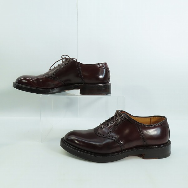 実際に弊社で買取させて頂いたALDEN×BARNEYS NEWYORK/オールデン×バーニーズニューヨーク コードバン サドル シューズ 5996/7.5の画像 3枚目