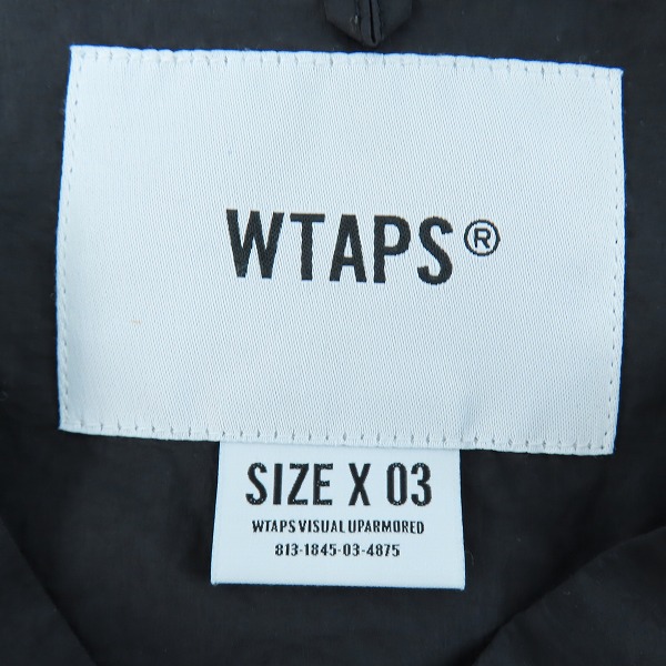 実際に弊社で買取させて頂いたWTAPS/ダブルタップス MORPHEUS ナイロンタフタ ノーカラーシャツ 03の画像 2枚目