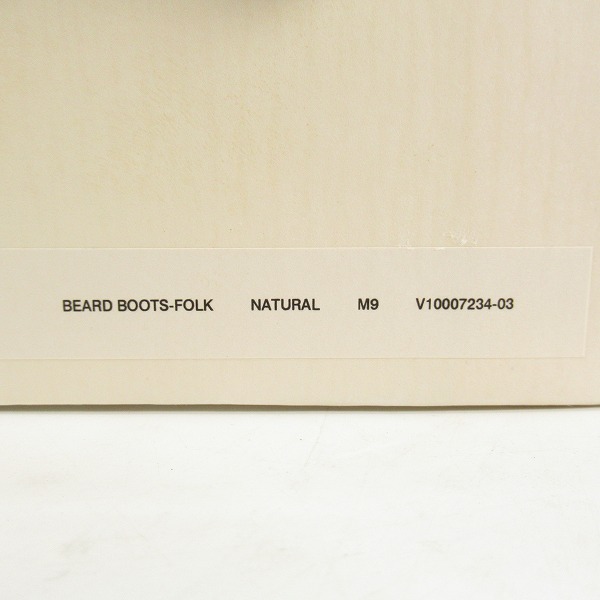 実際に弊社で買取させて頂いたVISVIM/ヴィズヴィム BEARD BOOTS-FOLK V10007234 M9の画像 9枚目