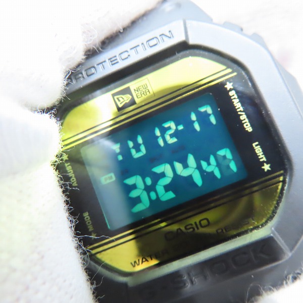 実際に弊社で買取させて頂いたG-SHOCK×NEW ERA/Gショック×ニューエラ 35周年スペシャルコラボモデル 腕時計 DW-5600NE-1JRの画像 4枚目