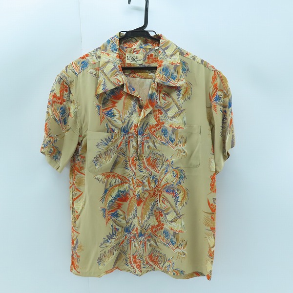 実際に弊社で買取させて頂いたTHE FLAT HEAD/フラットヘッド Palms パームツリー アロハシャツ ヤシの木柄/M